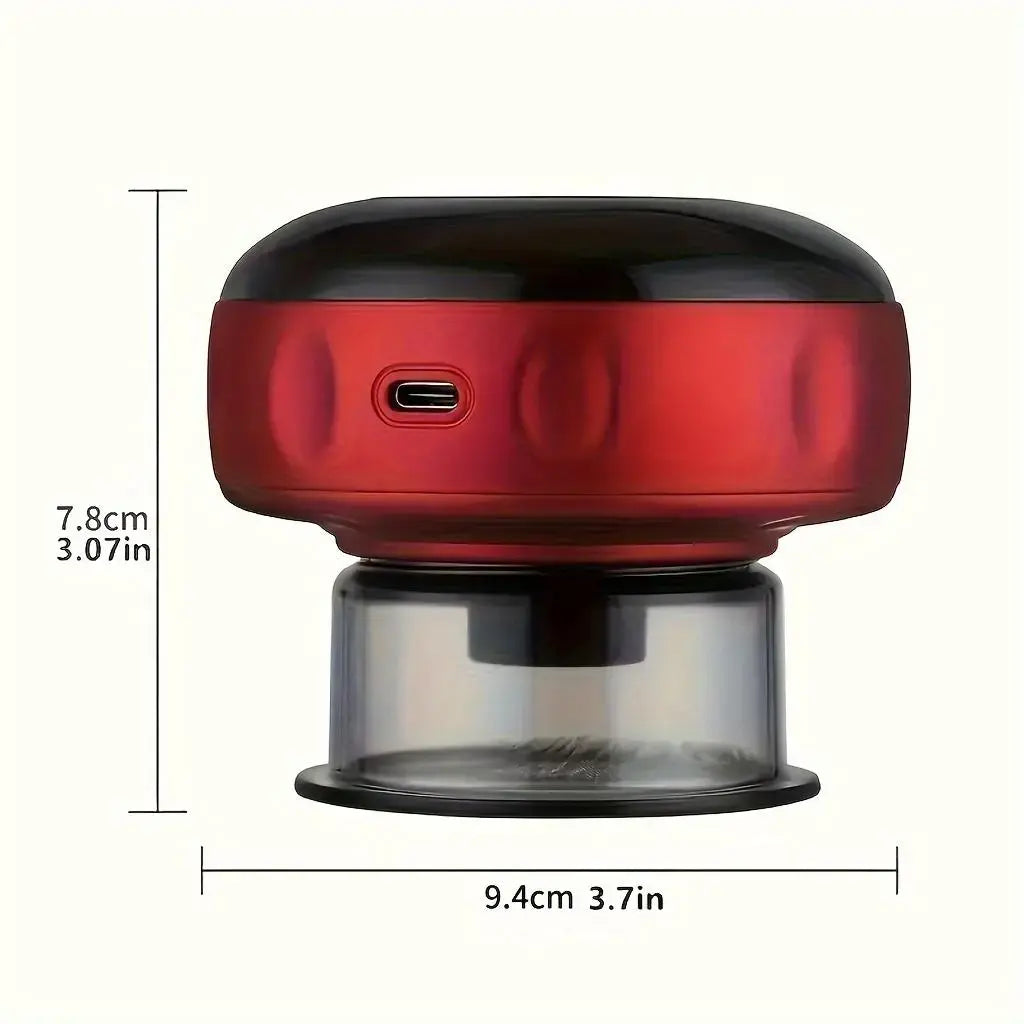 Heated body gua sha massager for de-puffing and circulation