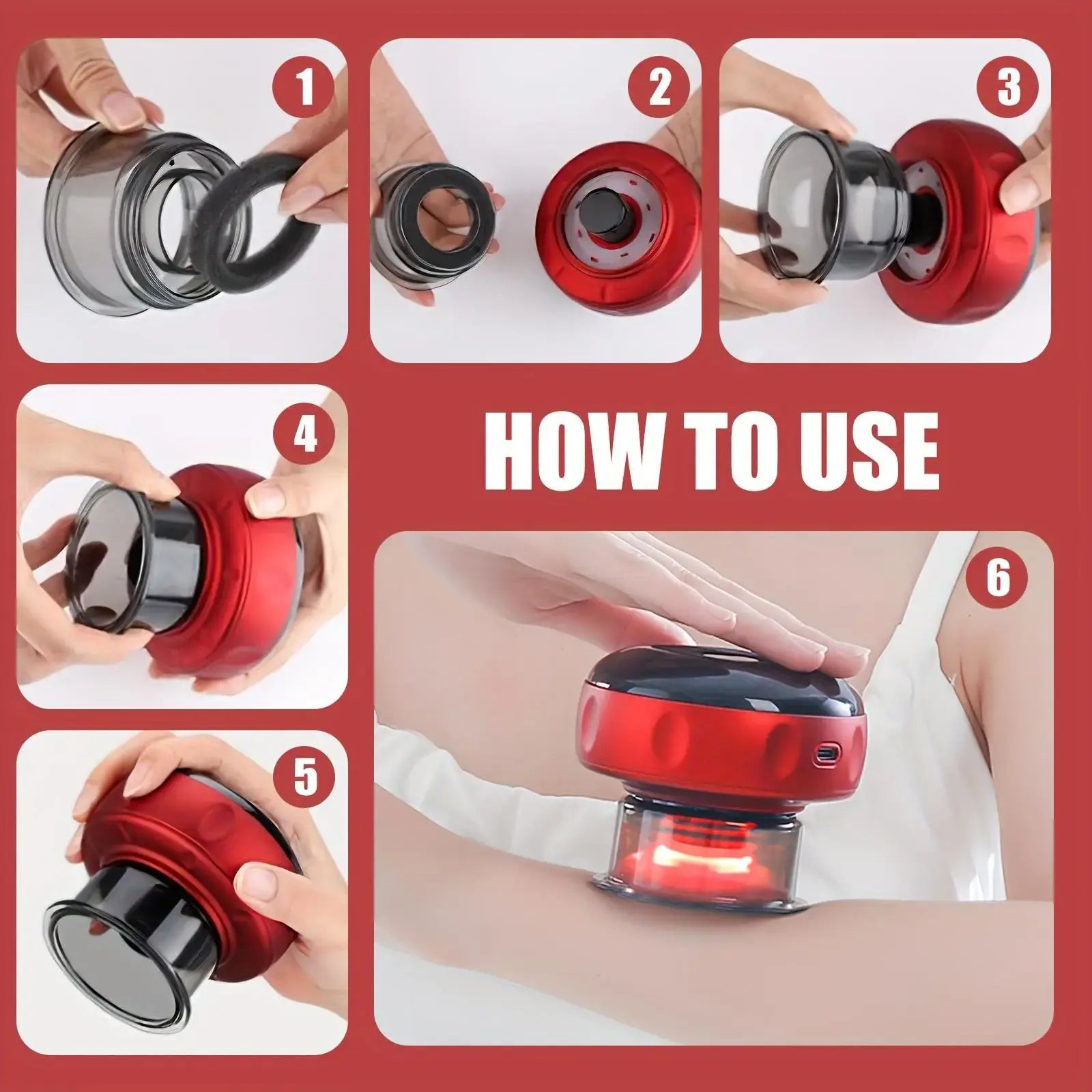 Heated gua sha sculpting tool for smoother, toned skin