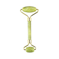 Dual-head jade facial roller with gold frame